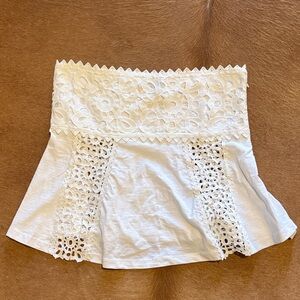 ASOS White Lace Detail Tank Top